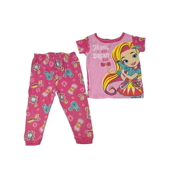 Baby Clothes - Pink Romper and Prink Print Nickelodeon Pajamas -  Size 2T‎ - Picture 2 of 6